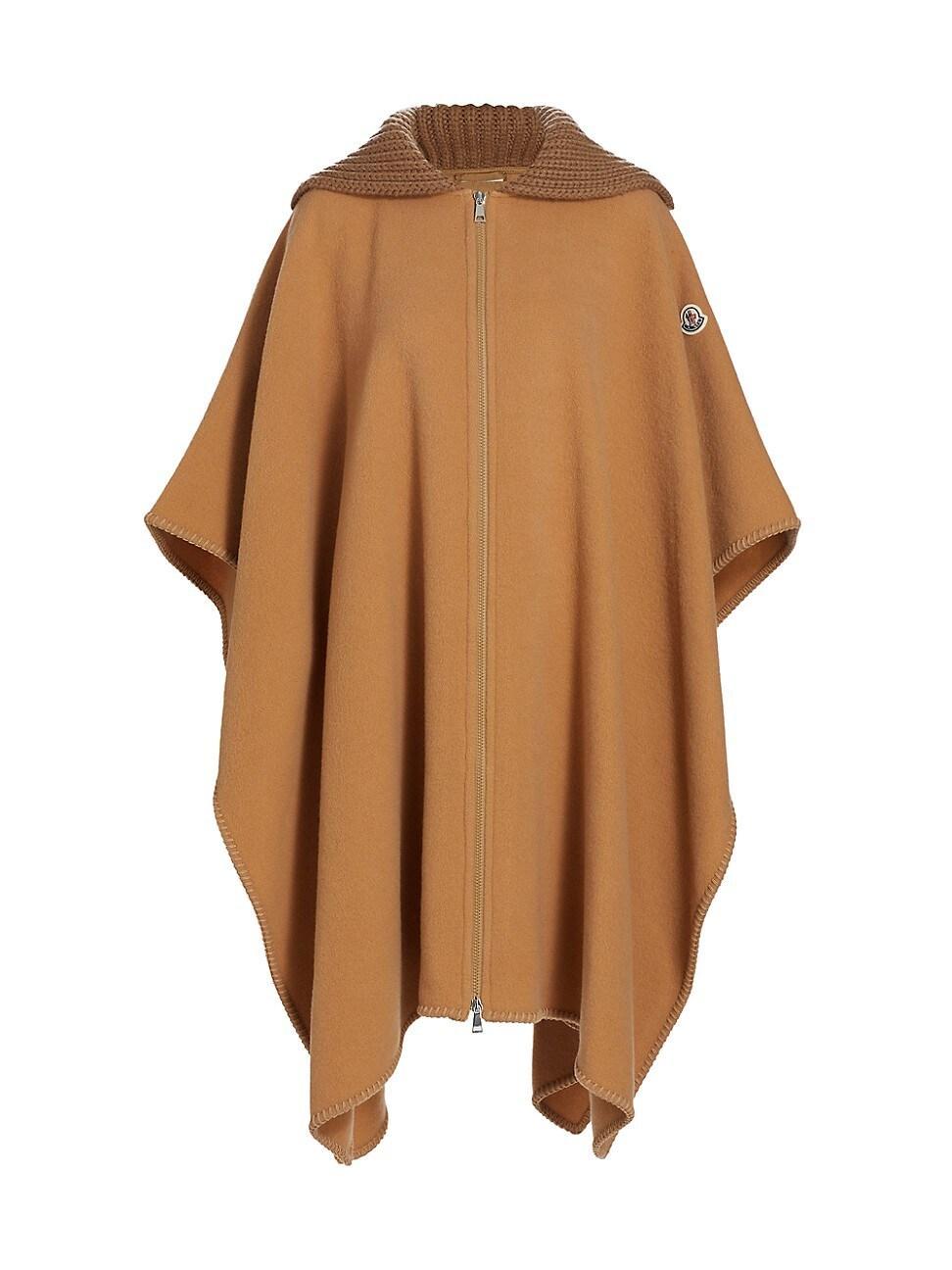 Moncler Mixed Media Wool Cape Product Image