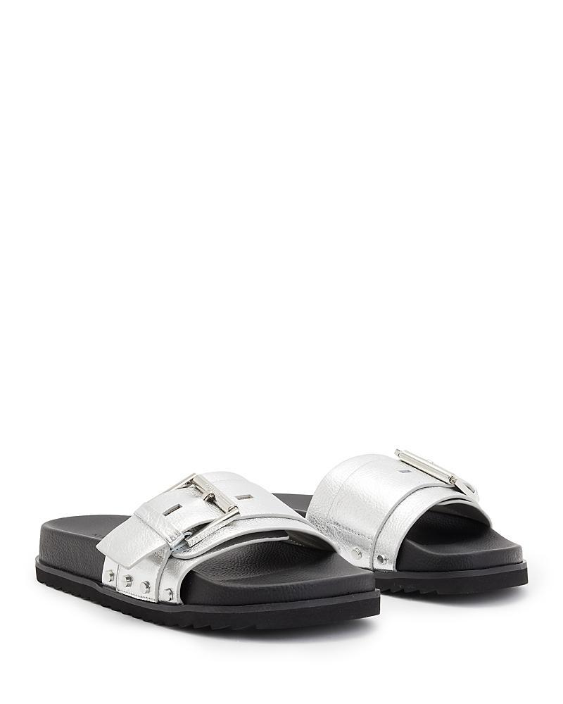 Allsaints Womens Ellie Studded Slide Sandals Product Image