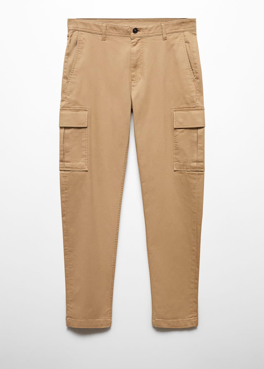 MANGO MAN - Slim-fit cotton cargo pants beigeMen Product Image