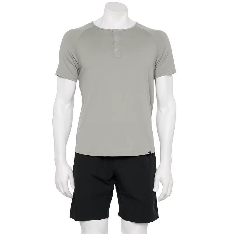 Mens Barbell Apparel Scout Henley Grey Product Image