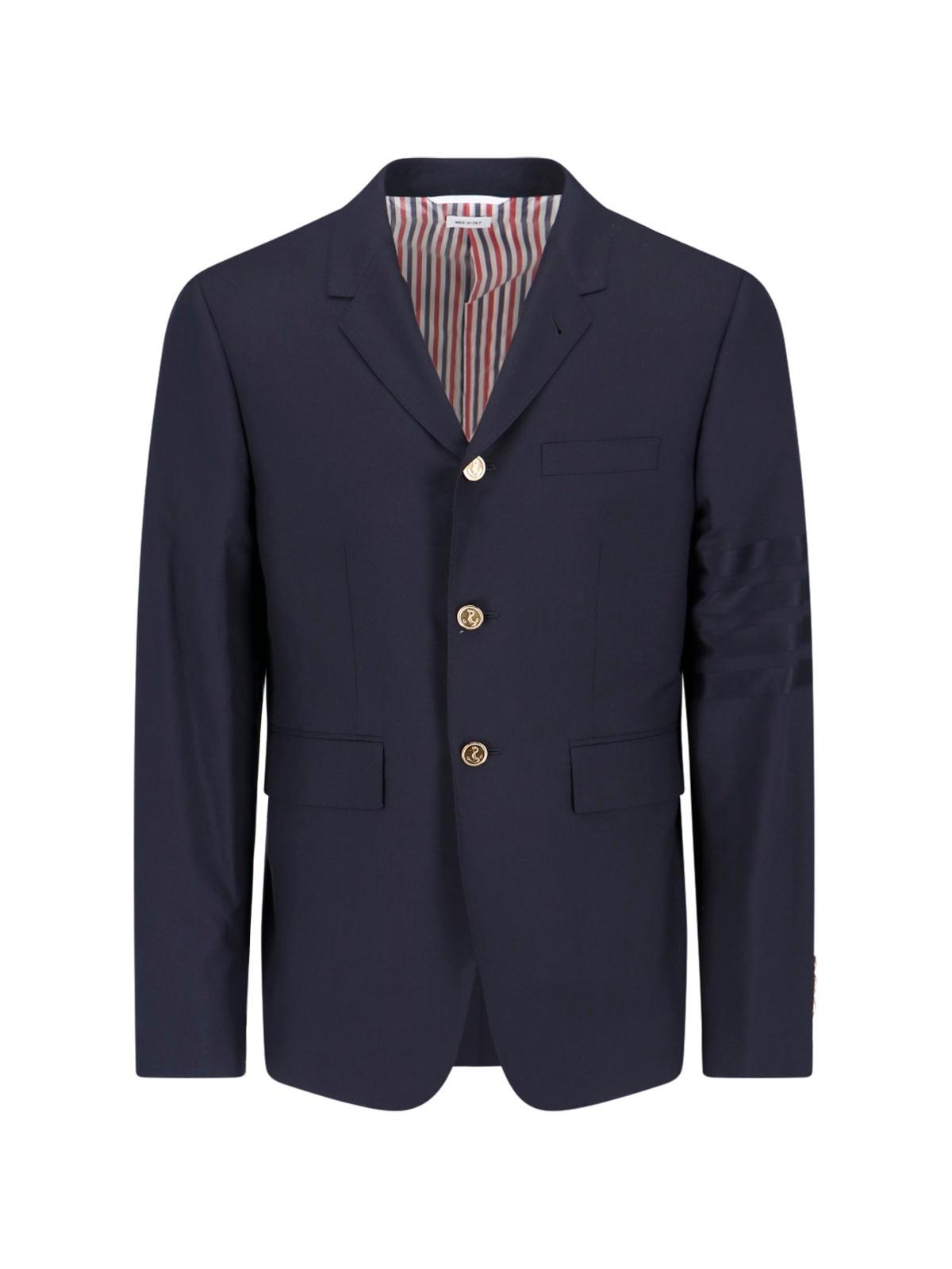 Single-breasted Blazer In Blue Product Image