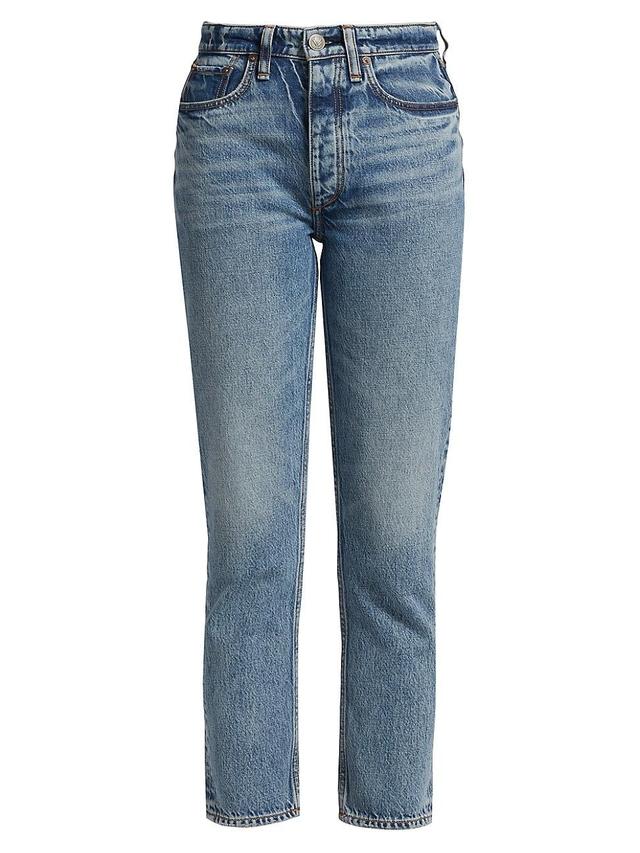 Womens ICONS Nina High-Rise Cigarette Ankle Jeans Product Image