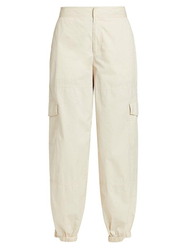 Womens Cotton Relaxed-Fit Cargo Pants Product Image