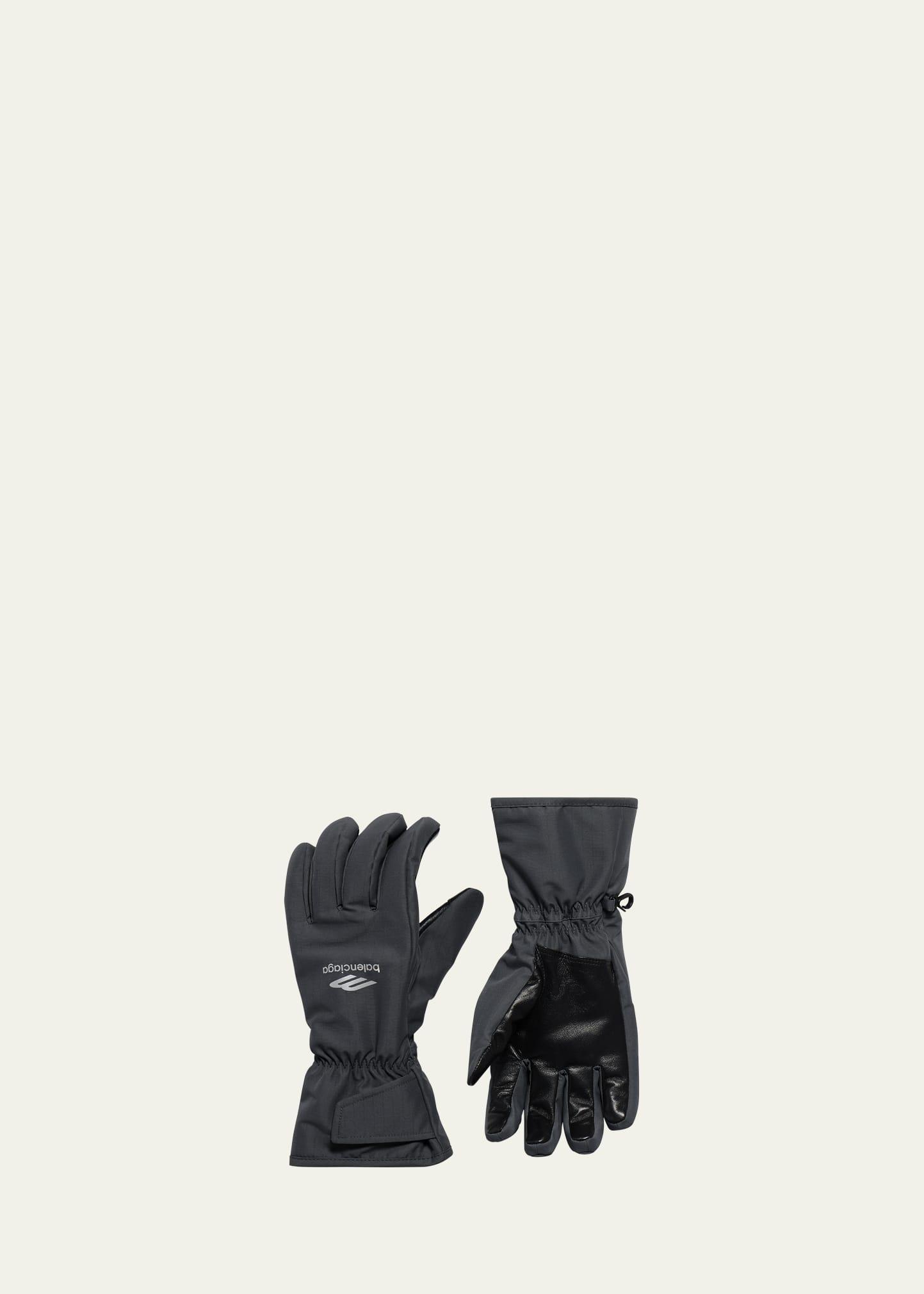 Mens 3B Sports Icon Nylon and Leather Ski Gloves Product Image