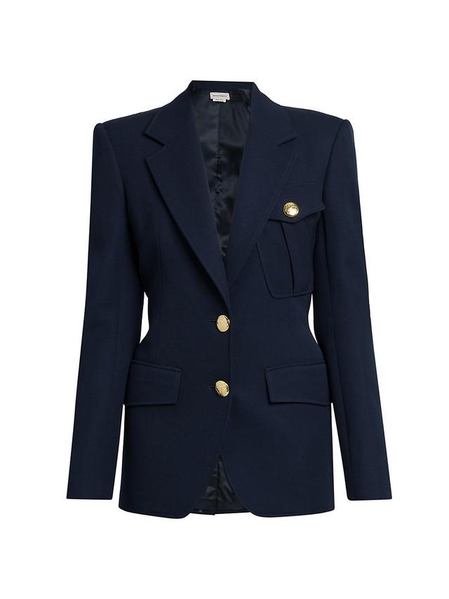 Womens Cavalry Wool Twill Blazer Product Image