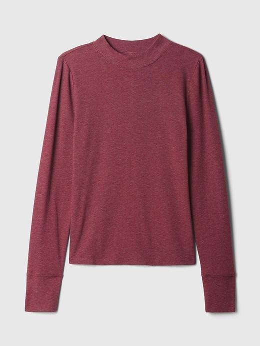 Essential Rib Mockneck T-Shirt Product Image