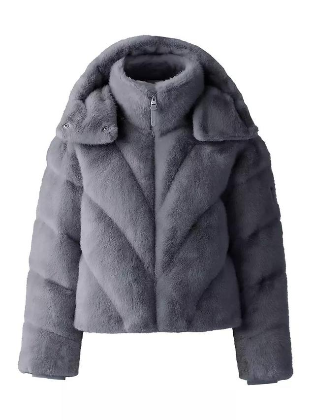 Anik Brushed Faux-Fur Down Jacket Product Image