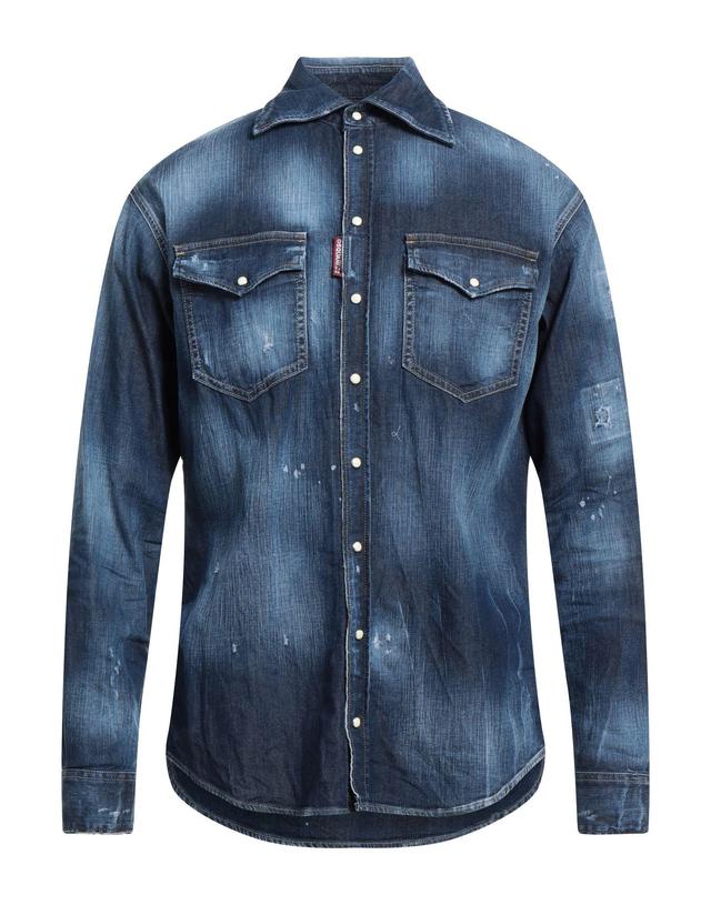 DSQUARED2 Denim Shirts In Blue Product Image