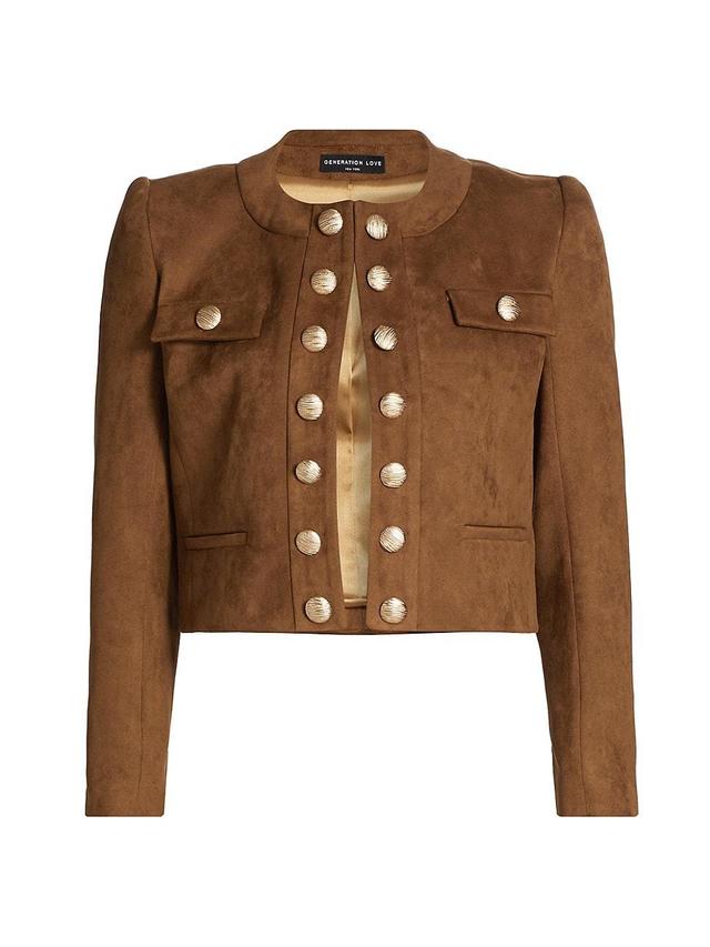 Womens Karson Faux-Suede Jacket Product Image