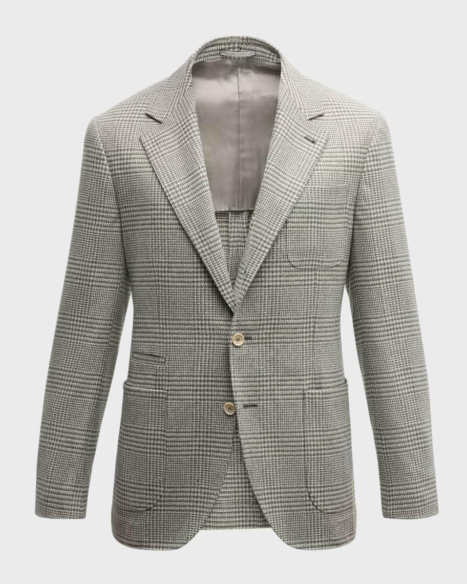 Men's Glen Check Two-Button Sport Coat Product Image