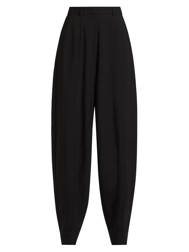 Womens Pleated Tapered-Leg Pants Product Image