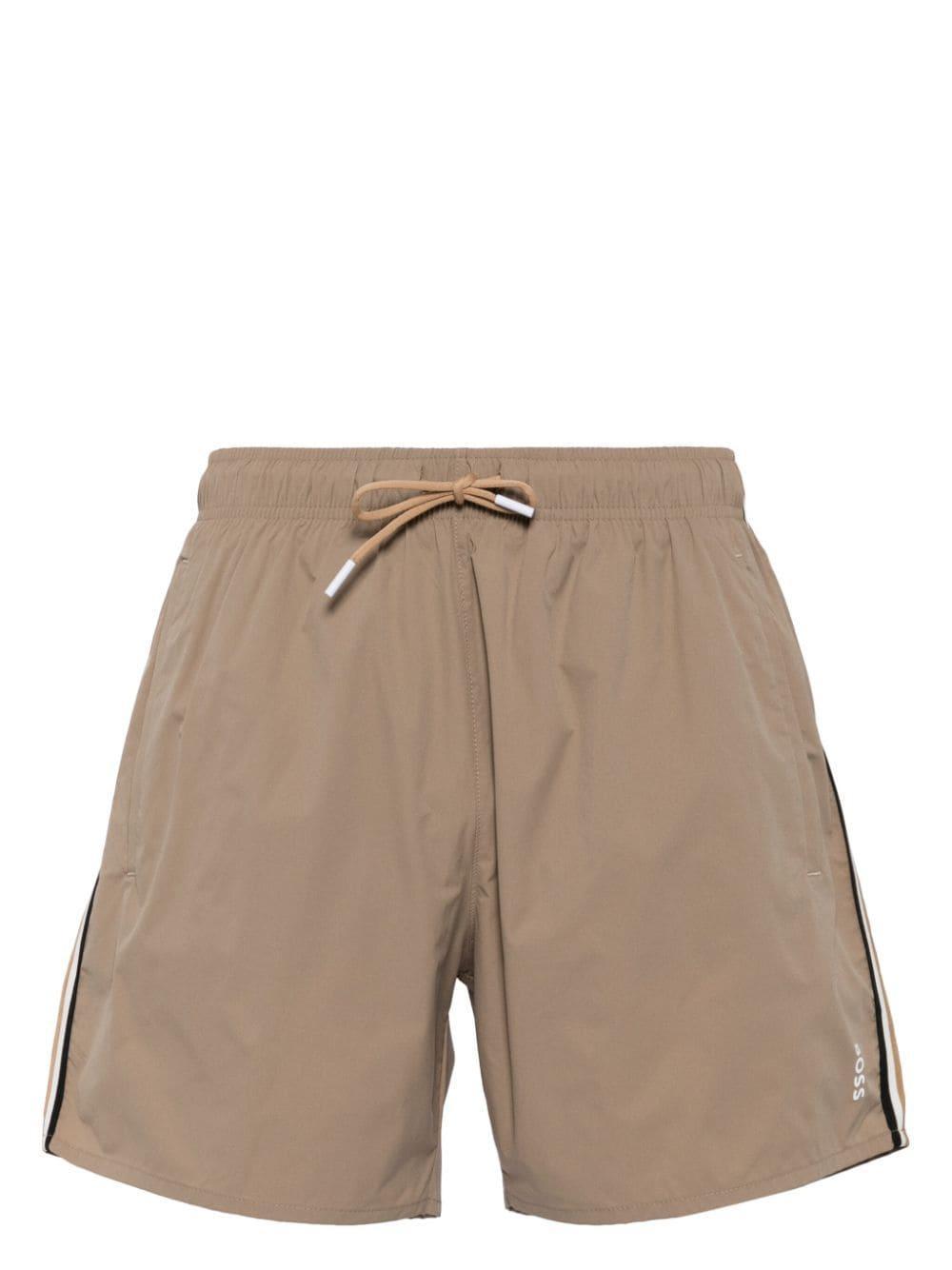 Iconic Swim Shorts In Brown Product Image