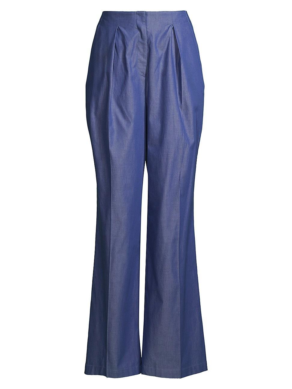 Womens Cotton Wide-Leg Pants product image