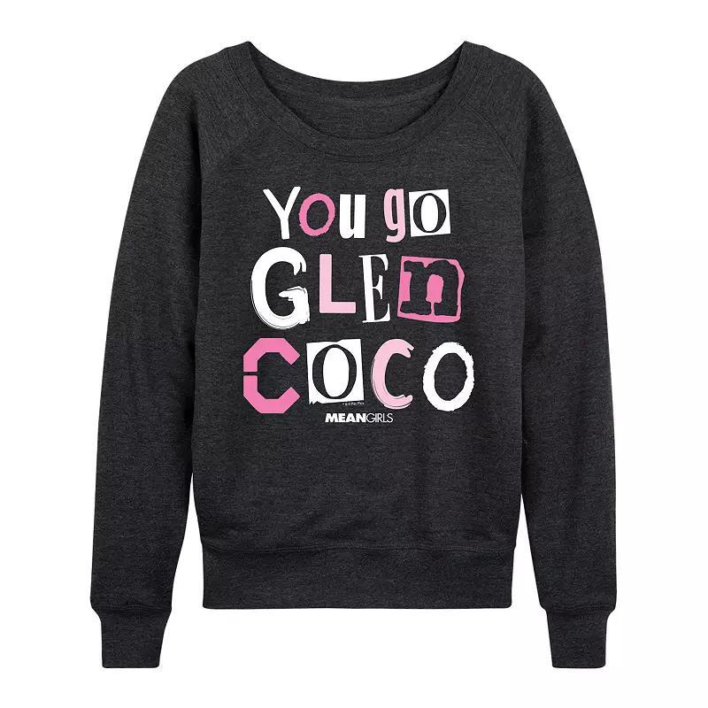 Womens Mean Girls You Go Glen Coco Lightweight French Terry Sweatshirt Grey Indigo Product Image