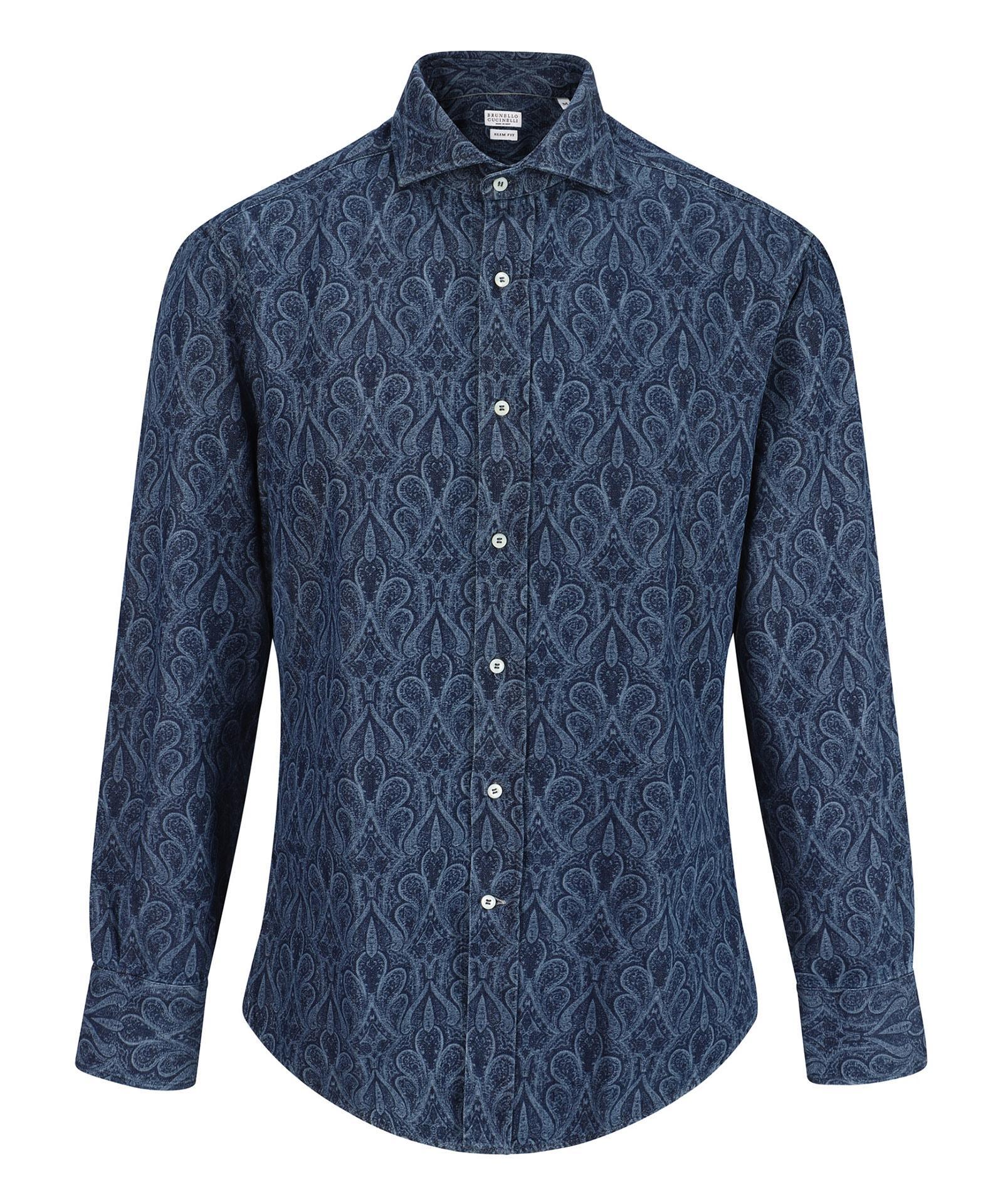 BRUNELLO CUCINELLI Shirt In Blue Product Image