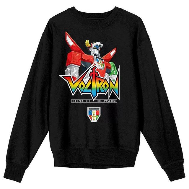 Mens Voltron Defender Long Sleeve Graphic Pullover Product Image