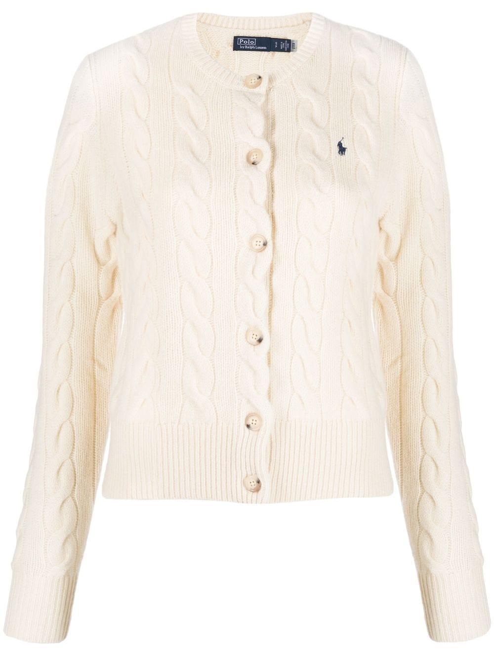 Polo Pony cable-knit cardigan Product Image