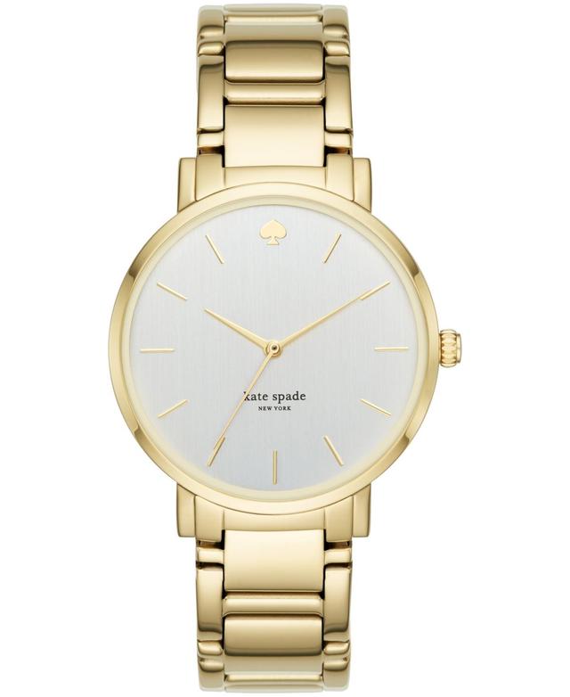 kate spade new york Womens Gramercy Three-Hand Gold-Tone Alloy Watch 38mm, KSW9013 - Gold-Tone Product Image