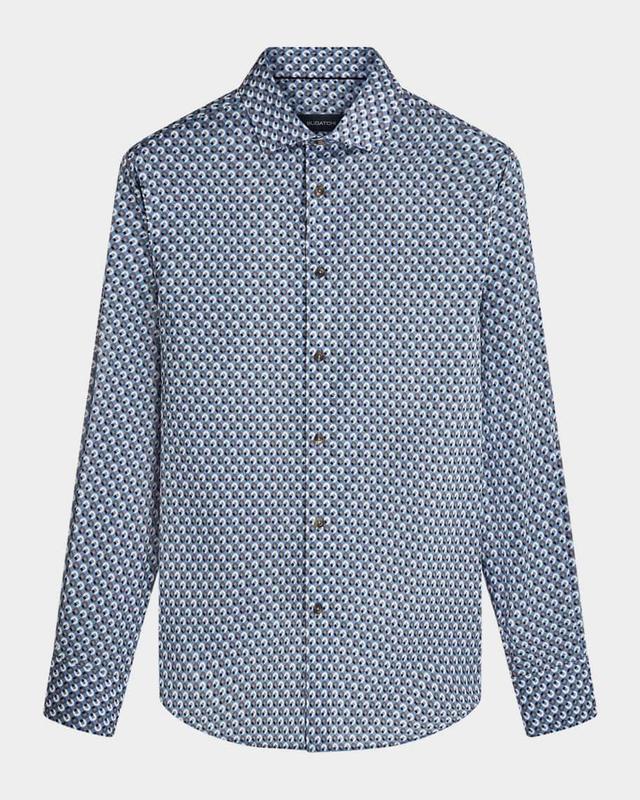 Men's Patterned Comfort Stretch Sport Shirt Product Image