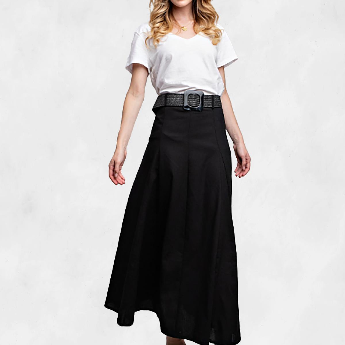 Sweet Generis Linen Maxi Flare Skirt product image