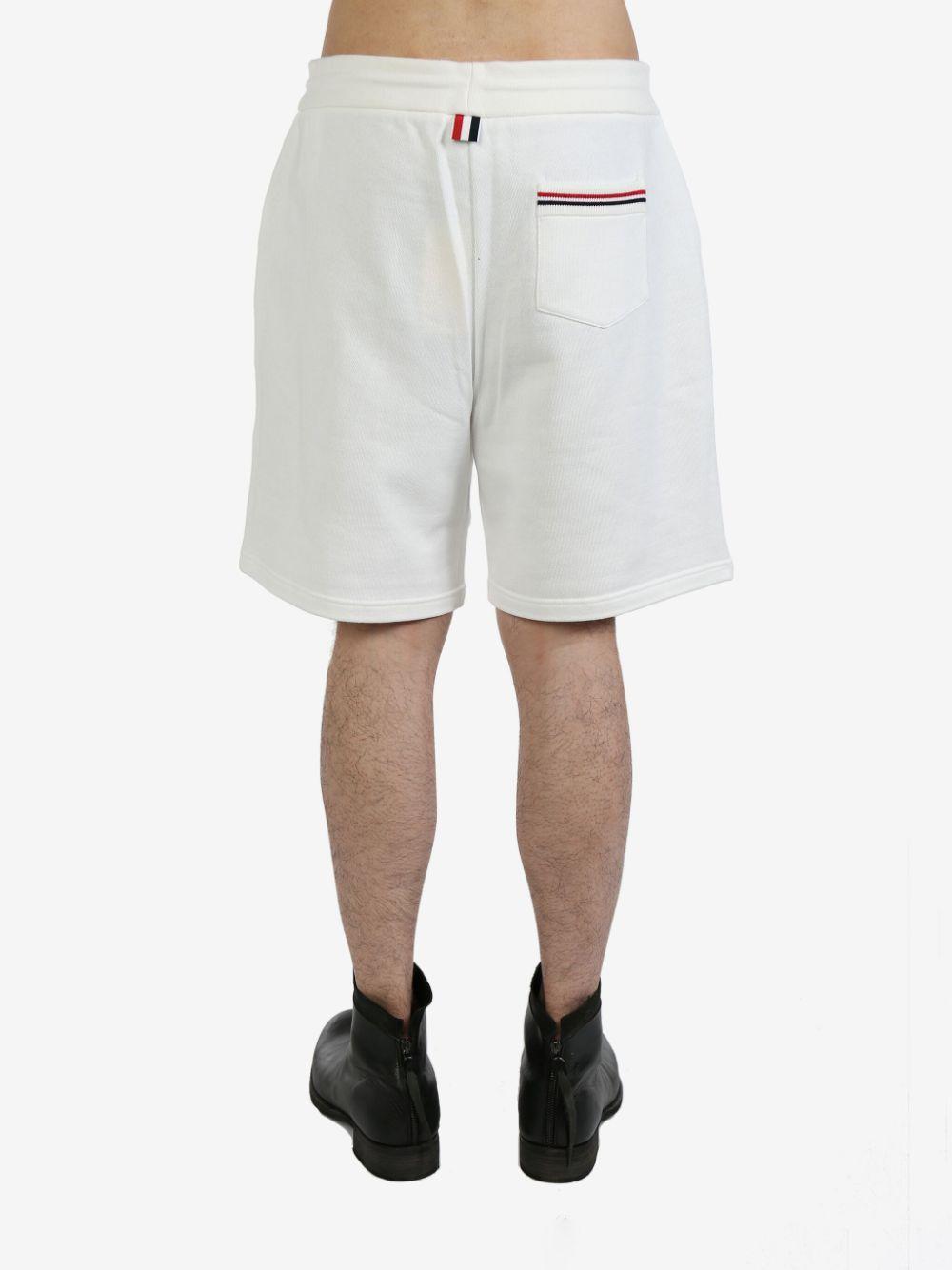 THOM BROWNE Drawstring-fastening Shorts In White Product Image