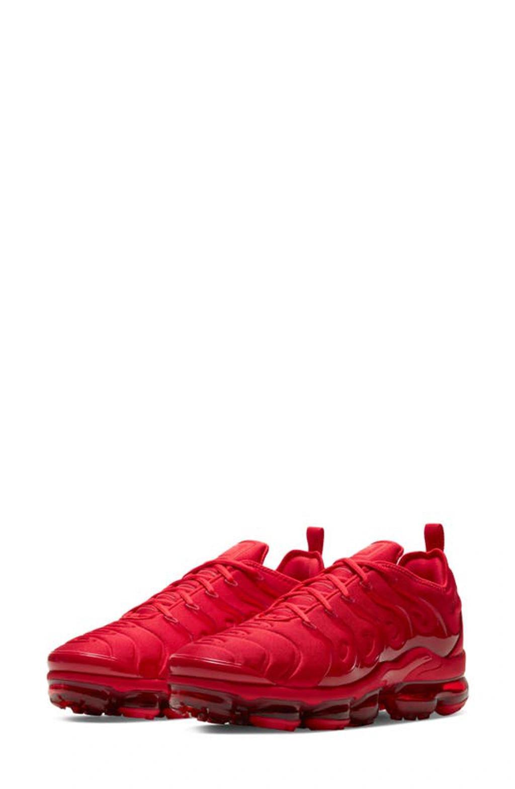 Men's Air Vapormax Plus Running Sneakers From Finish Line In Red Product Image