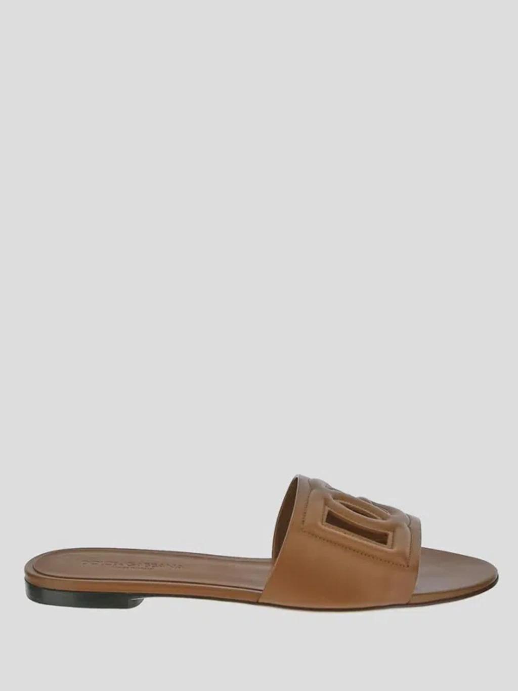 DOLCE & GABBANA Brown Bianca Sandals Product Image