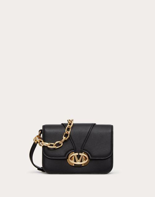 VLOGO O'CLOCK SMALL NAPPA LEATHER SHOULDER BAG WITH CHAIN Product Image