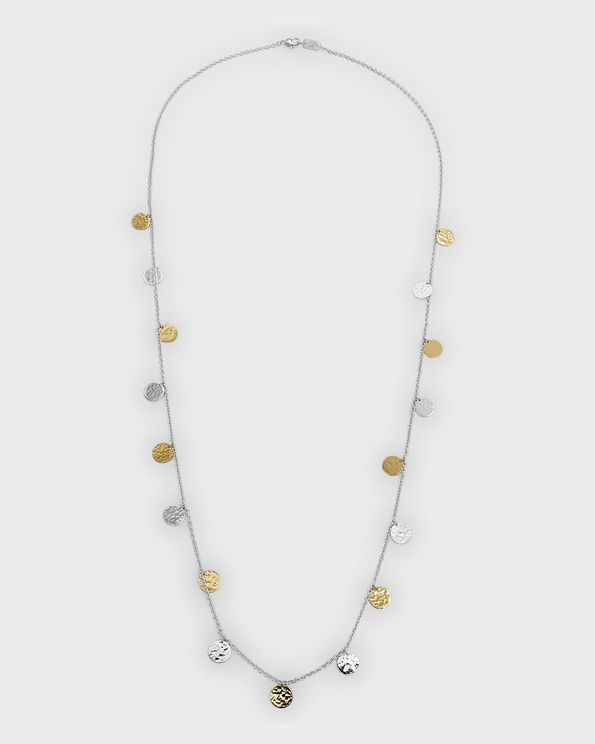 Ippolita 18K Gold & Sterling Silver Classico Hammered Disc Statement Necklace, 33 Product Image