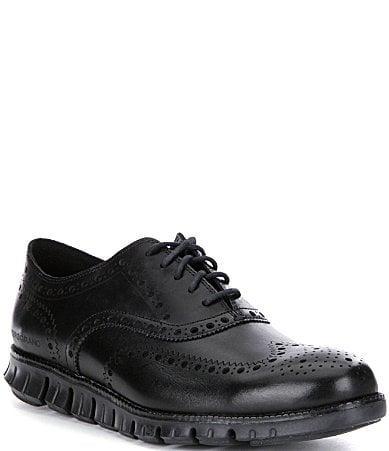 Cole Haan Mens ZERGRAND Leather Wingtip Brogue Oxfords Product Image