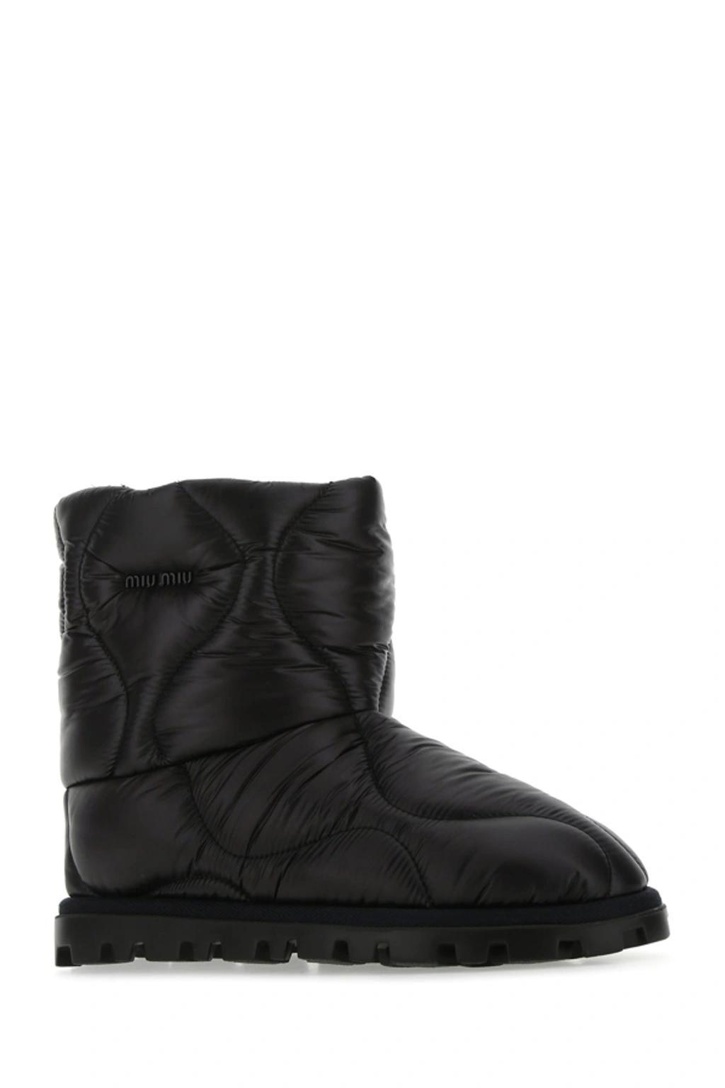 Black Nylon Ankle Boots  Nd  Donna 40 Product Image