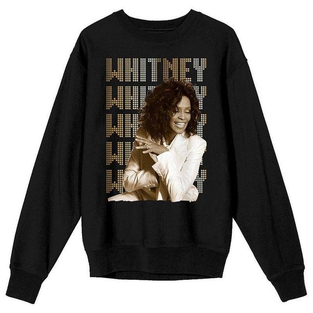 Mens Whitney Houston Repeat Graphic Tee Black Product Image