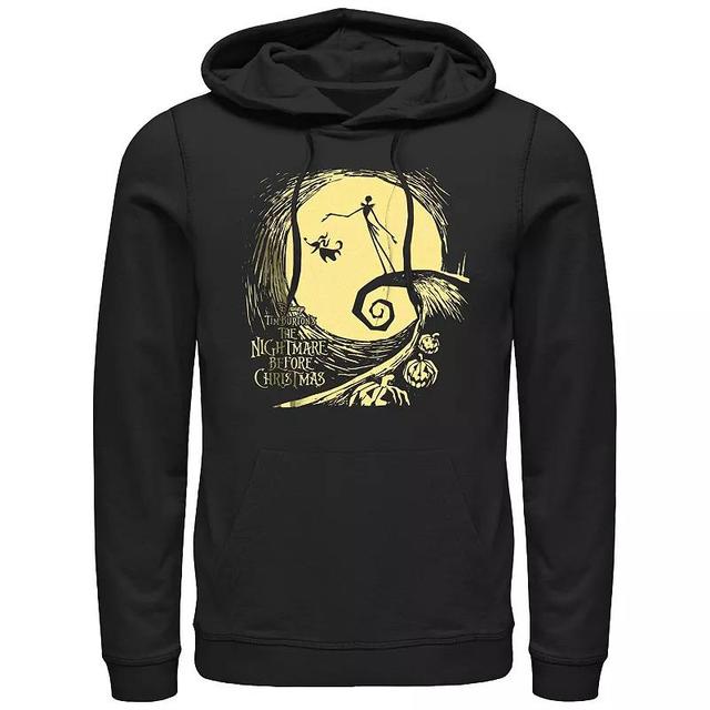 Disneys The Nightmare Before Christmas Jack And Zero At Night Mens Graphic Hoodie Product Image