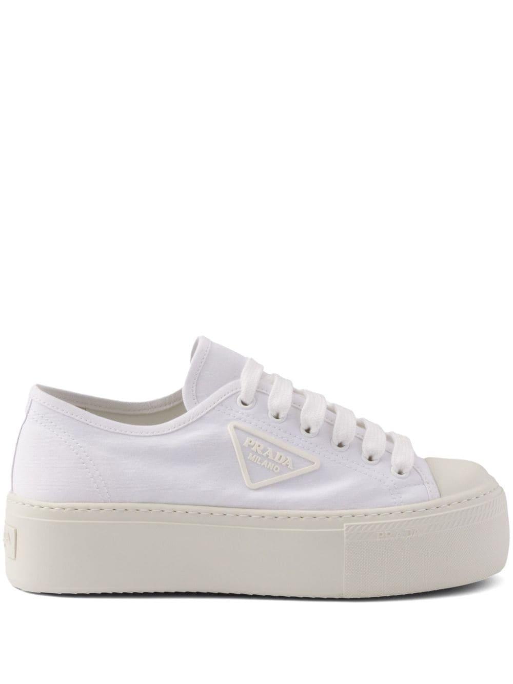 Lace-up Sneakers In White Product Image