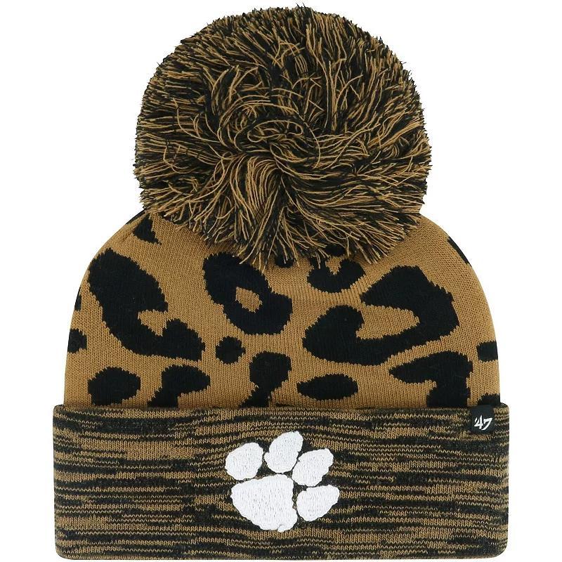 Womens 47 Clemson Tigers Rosette Cuffed Knit Hat with Pom Product Image