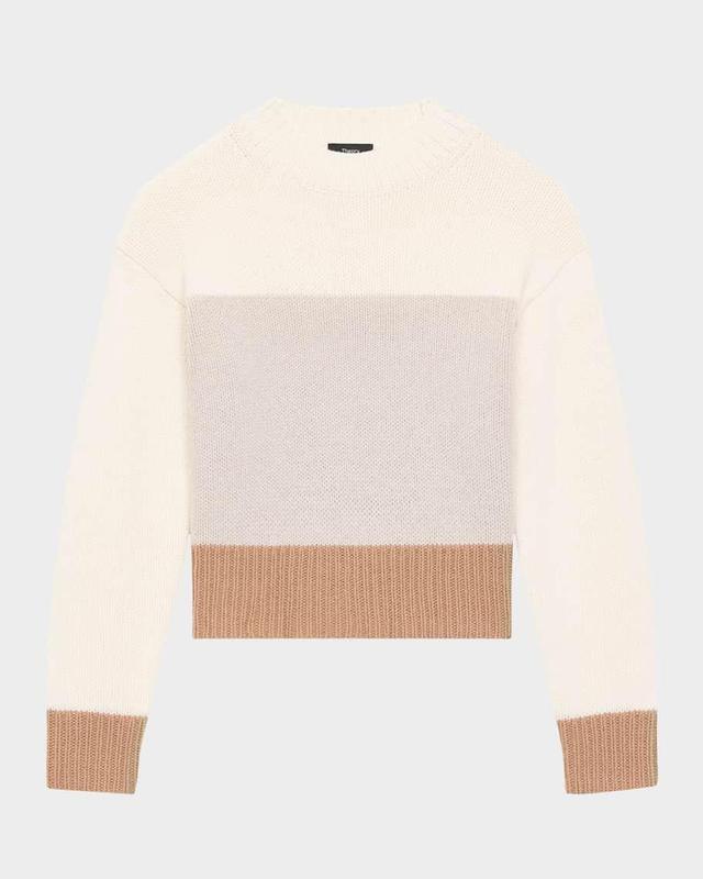 Color-Block Crewneck Sweater Product Image