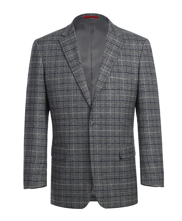 Classic Regular Fit Blazer Windowpane Pattern in Gray Product Image