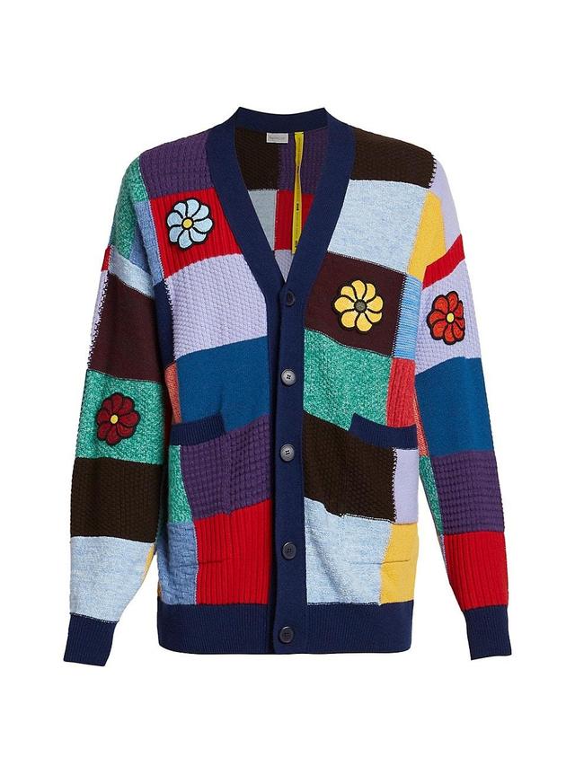 Mens 1 Moncler JW Anderson Patchwork Cashmere Cardigan Product Image