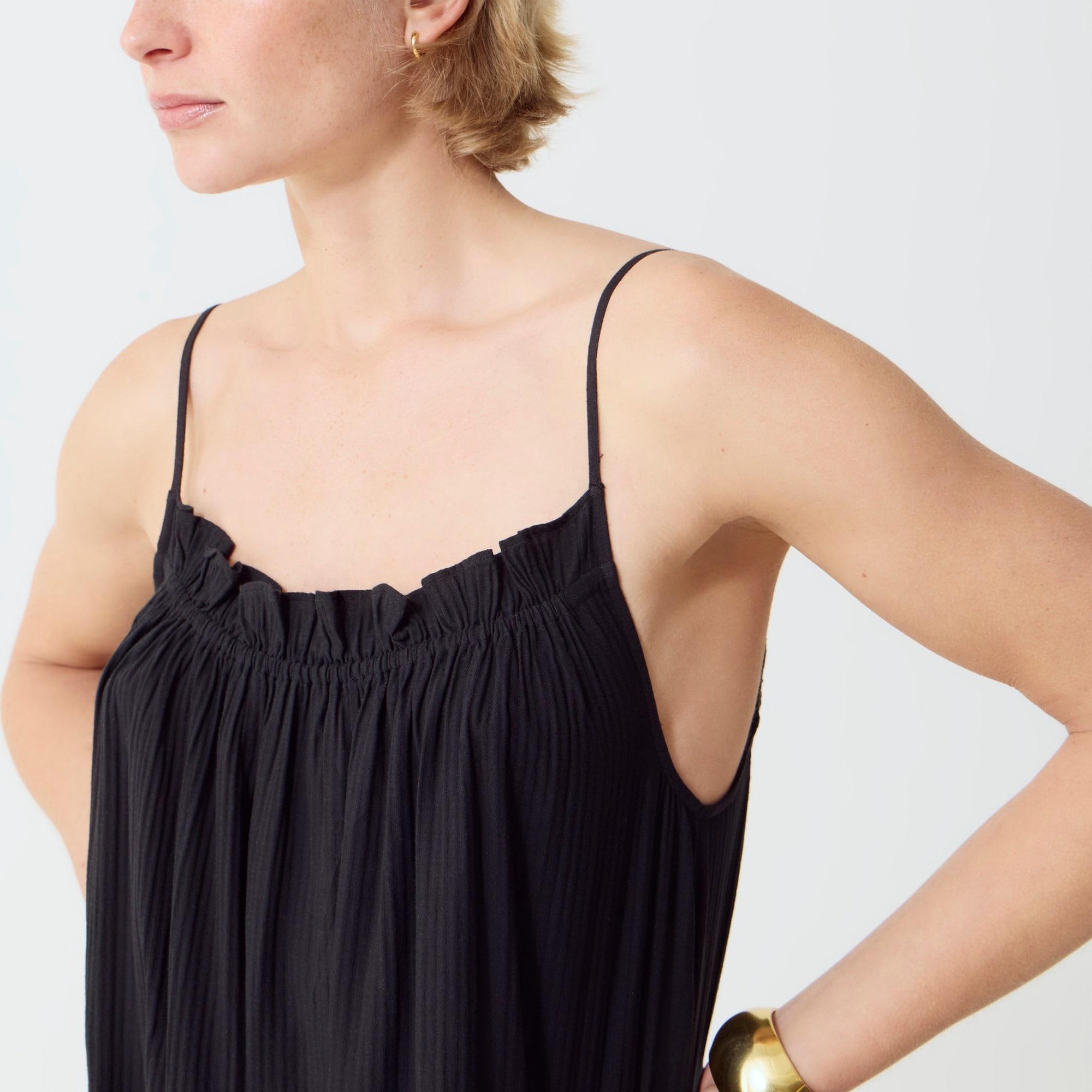 Ruffle beach dress in airy gauze Product Image