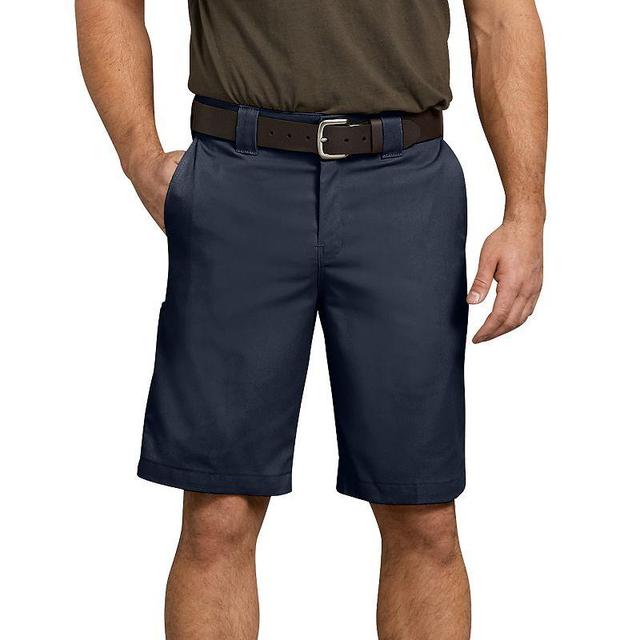 Mens Dickies FLEX Relaxed-Fit 11-inch Work Shorts Dark Blue Product Image