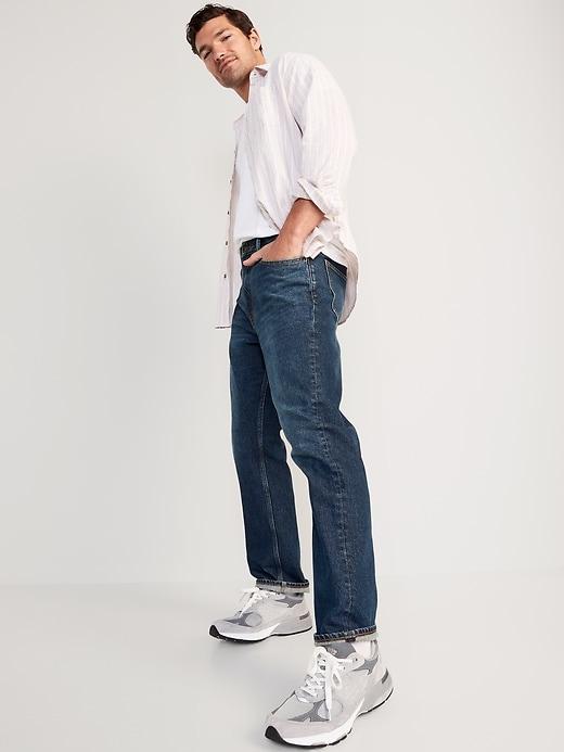 90&#39;s Straight Flannel-Lined Jeans Product Image