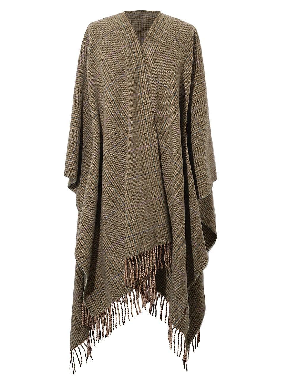 Womens Oversized Plaid Wrap product image