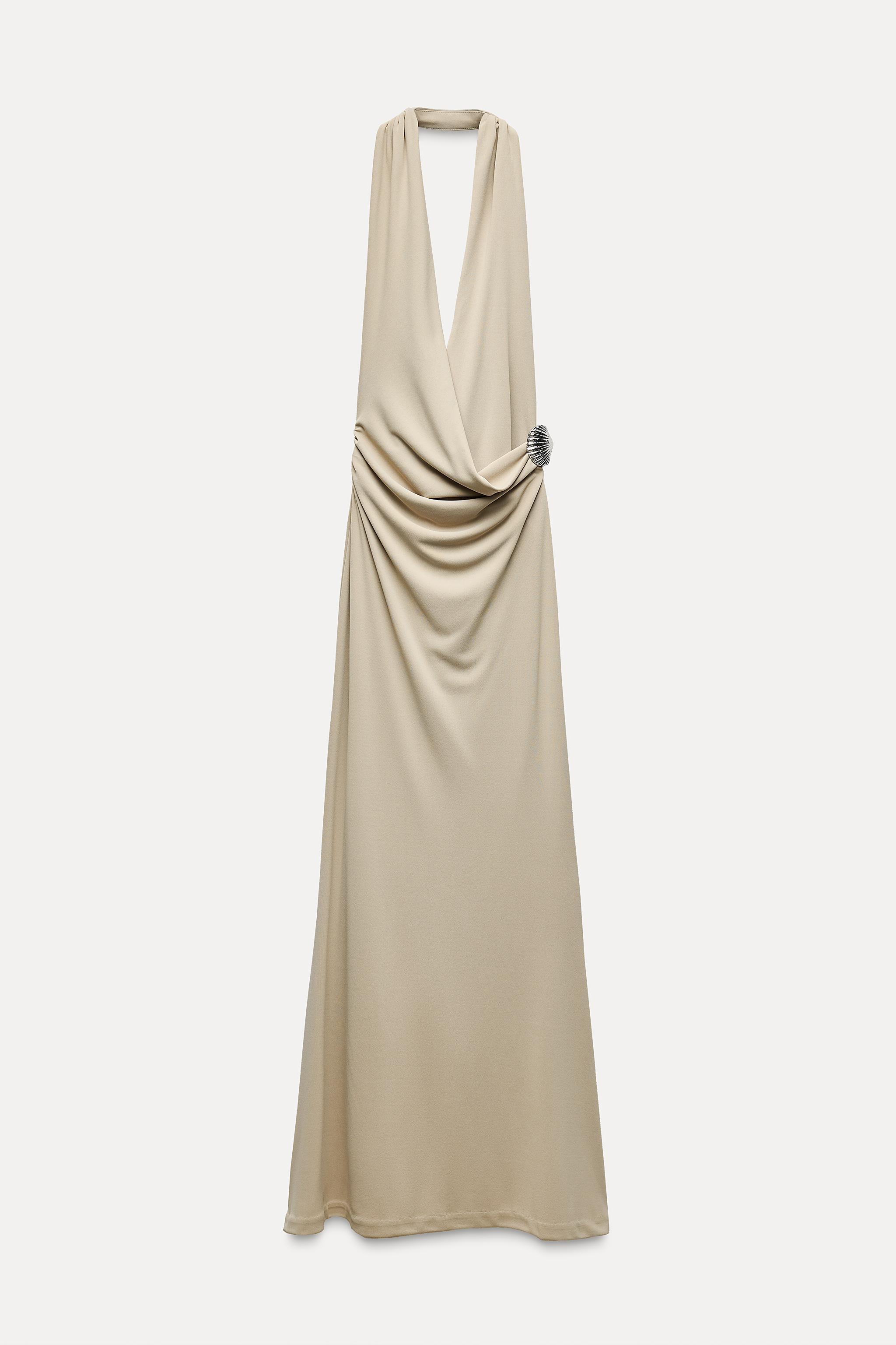 SHELL HALTER DRESS Product Image