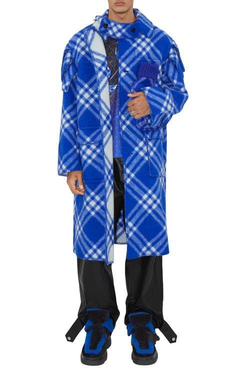 Burberry Check Overcoat Blue. (also in ). Product Image