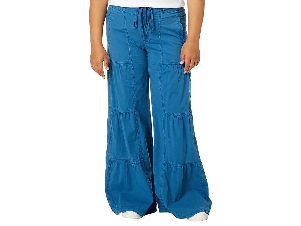 XCVI Terraced Wide Leg Pant (Poseidon) Women's Dress Pants Product Image