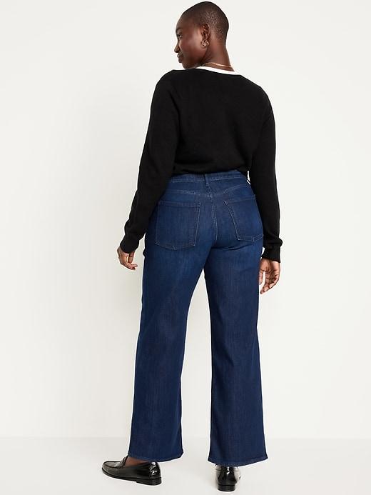 High-Waisted Wow Wide-Leg Jeans Product Image