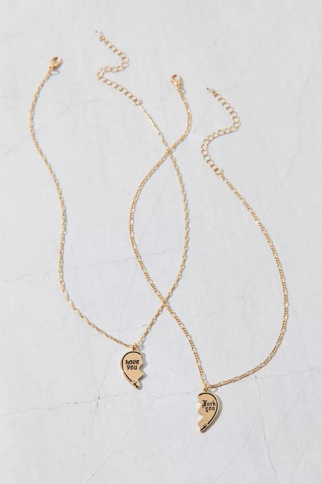 Love U / F U BFF Necklace Set Product Image