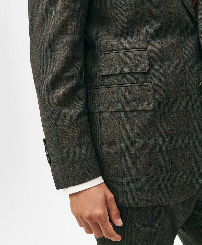 Traditional Fit Wool Cashmere Checked 1818 Suit Product Image