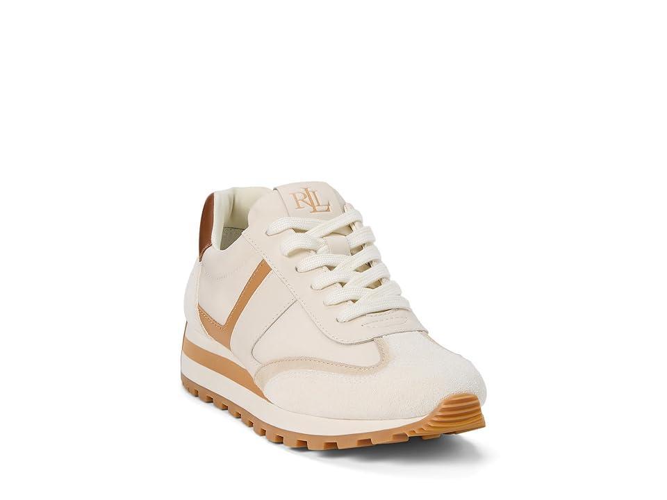 Lauren Ralph Lauren Dani Sneakers (Soft /Clubhouse Cream/Explorer Sand/Buff/Deep Saddle Tan) Women's Shoes Product Image