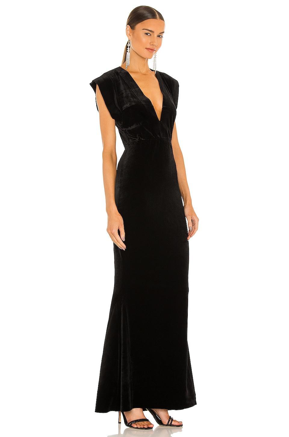 V Neck Rectangle Gown Norma Kamali Product Image